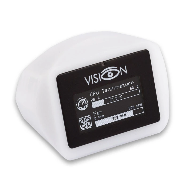AQUA COMPUTER VISION Unidade de secretária com recetor IR e medição de temperatura