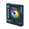 Arctic BioniX P14 ventoinha de caixa A-RGB 140mm PWM com Daisy Chain, 400-2500 rpm, 186 m³/h, preto