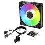 Arctic BioniX P14 ventoinha de caixa A-RGB 140mm PWM com Daisy Chain, 400-2500 rpm, 186 m³/h, preto