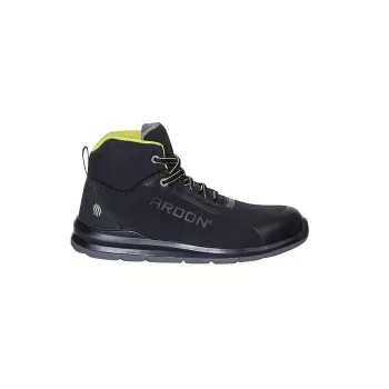 Sapatos de segurança Ardon Softex High S1P tamanho 45 preto cinzento biqueira compósita entressola Kevlar
