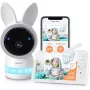 ARENTI AINanny A4 Kit Plus – Monitor de bebé vídeo 2K QHD com ecrã HD de 5 polegadas, Wi-Fi, visão noturna e intercomunicador