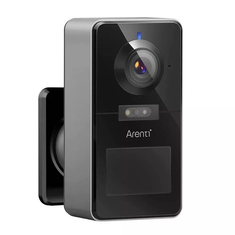 Arenti Câmara Wi-Fi 4MP/2.5K sem fios com bateria recarregável