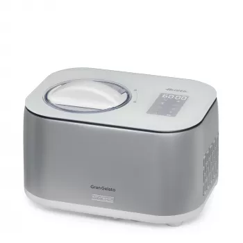 Máquina de gelados com compressor Ariete 0644/00, 1,5 L, aço inoxidável, 35 min, 150 W