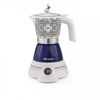 Ariete Capri Máquina de café elétrica Moka para 4 chávenas Azul-escuro