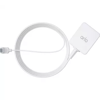 Adaptador de carregamento USB ARLO ficha europeia para USB-C 7,6 m exterior branco