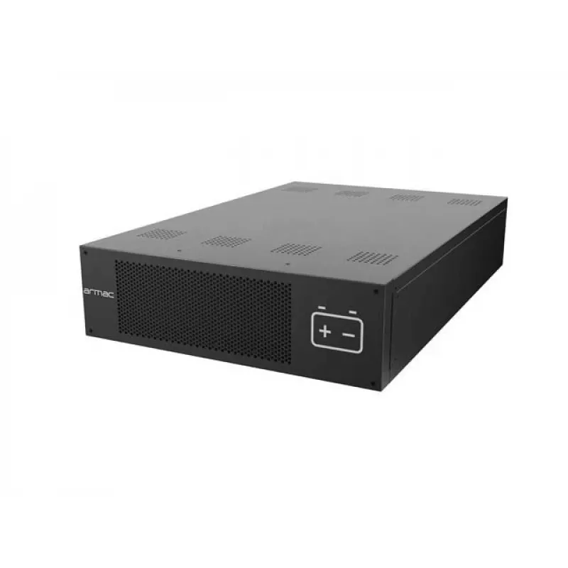 ARMAC B/2009/R/DF pack de bateria externa rackmount 3U para UPS rack online série DF 6kVA/10kVA, 20x baterias VRLA 12V 9Ah, 240V DC, preto