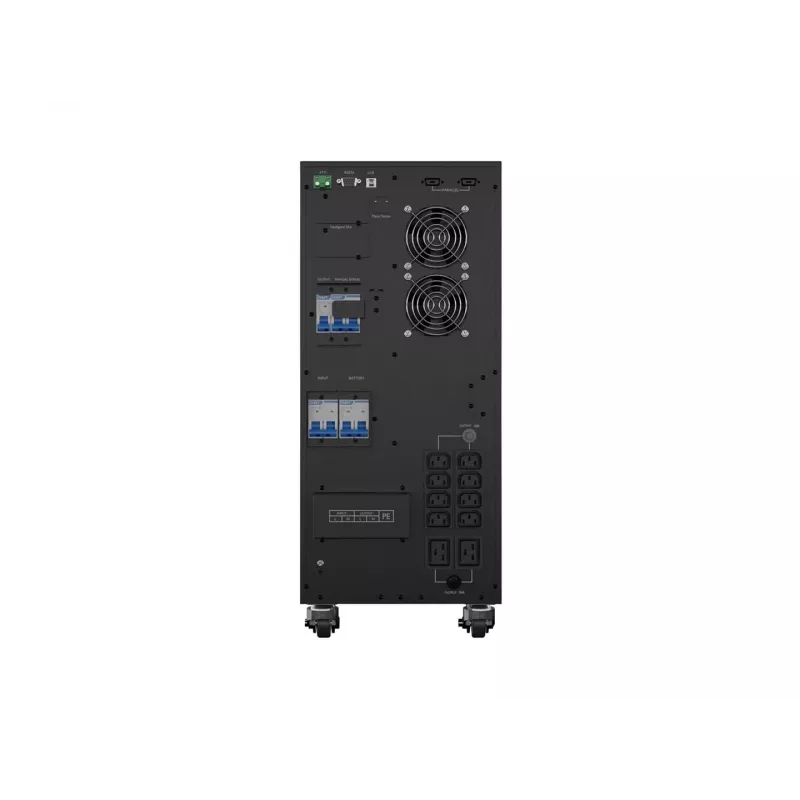 ARMAC Office On-Line PF1 6000VA 6000W UPS Rack/Tower, dupla conversão, 8x IEC C13, 2x IEC C19, LCD, caixa metálica sem pó