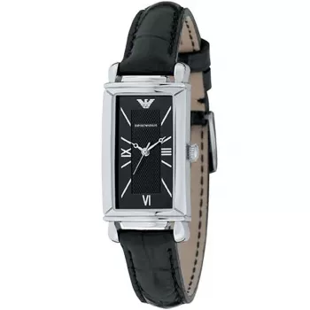 ARMANI AR0278 Relógio Mulher Quartzo 20mm Aço Inoxidável Prateado Branco