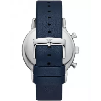 Cronógrafo Armani AR11451 homem relógio de aço inoxidável 46mm