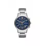 Relógio de pulso de quartzo de homem Armani AR11458 com mostrador azul e bracelete de aço inoxidável, 43 mm
