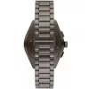 Relógio de quartzo cronógrafo ARMANI AR11481 Luigi para homem 43mm mostrador preto bracelete de pele preta