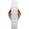 Relógio de quartzo de mulher ARMANI AR1418 28mm cerâmica branca