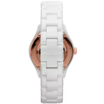 Relógio de quartzo de mulher ARMANI AR1418 28mm cerâmica branca