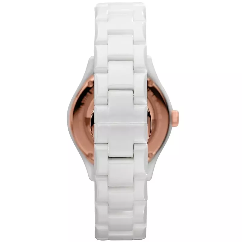 Relógio de quartzo de mulher ARMANI AR1418 28mm cerâmica branca