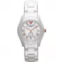 Relógio de quartzo de mulher ARMANI AR1418 28mm cerâmica branca