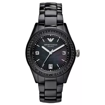 Relógio Armani AR1423 para mulher em cerâmica 39mm branco