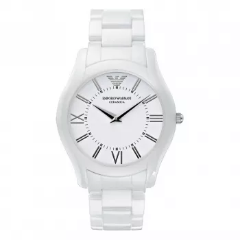 ARMANI AR1442 Relógio de homem em cerâmica 42mm mostrador preto cronógrafo