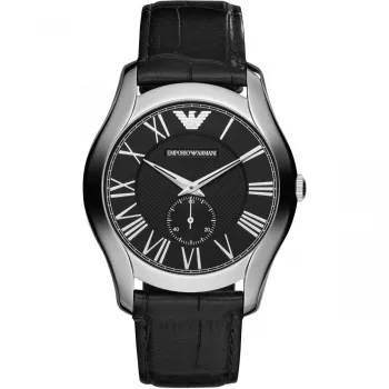 Relógio cronógrafo de quartzo de homem ARMANI AR1703 43 mm mostrador preto bracelete em pele