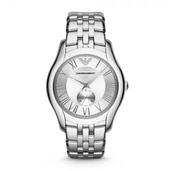 Armani AR1788 Relógio cronógrafo de quartzo de homem 43mm mostrador preto bracelete de pele genuína