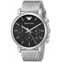 Relógio de homem ARMANI AR1811 analógico de quartzo 41mm aço inoxidável mostrador preto