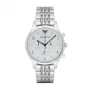 ARMANI AR1879 relógio analógico de quartzo de homem 43mm caixa de aço inoxidável bracelete de pele preto