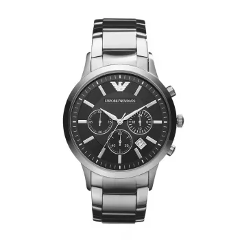 Relógio cronógrafo de homem ARMANI AR2434 com mostrador azul e bracelete de aço inoxidável 43mm
