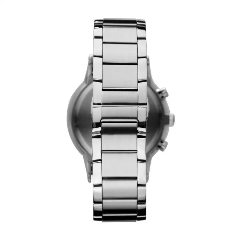 ARMANI AR2448 Relógio cronógrafo de quartzo para homem 43mm aço inoxidável mostrador azul
