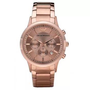 Relógio cronógrafo de homem Armani AR2452 43mm aço inoxidável mostrador azul