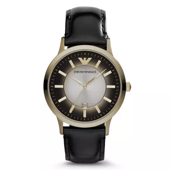 Cronógrafo de homem Armani AR2468 com mostrador azul e caixa de aço inoxidável, 40 mm