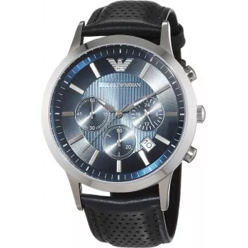 Relógio cronógrafo para homem Armani AR2473 43mm aço inoxidável mostrador azul