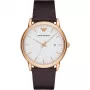 ARMANI AR2502 Relógio de pulso de quartzo para homem 43mm aço inoxidável mostrador azul