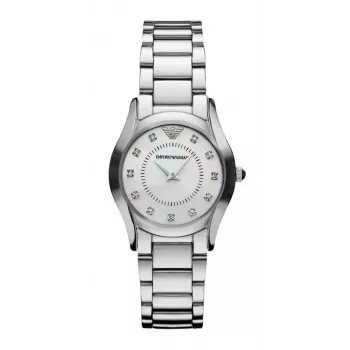 Relógio Armani AR3168 para mulher quartzo 29mm aço inoxidável ouro rosa