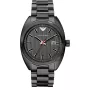 Relógio de quartzo cronógrafo Armani AR5910 para homem 44mm aço inoxidável com revestimento iónico preto