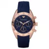 Relógio de mulher ARMANI AR5939 aço inoxidável ouro rosa cronógrafo 35mm