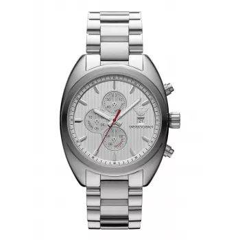 Relógio de quartzo analógico de homem Armani AR5958 42mm preto aço inoxidável