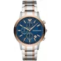 ARMANI AR80025 Relógio cronógrafo de quartzo de homem 43mm Aço inoxidável Mostrador azul