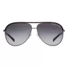 ARMANI EXCHANGE AX2002-60992V Óculos de sol unissexo - Armação de metal preta mate com lentes espelhadas cinzento-escuro prata