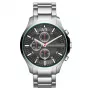 Relógio de homem ARMANI EXCHANGE AX2163 de quartzo cronógrafo 46mm mostrador preto bracelete de pele