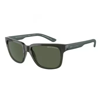 Óculos de sol retangulares unissexo ARMANI EXCHANGE AX4026S83419A Matte Black 56/17/140 mm