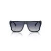 Armani Exchange AX4113S81814L Óculos de sol de homem retangulares preto mate cinzento escuro 55/18/145 mm