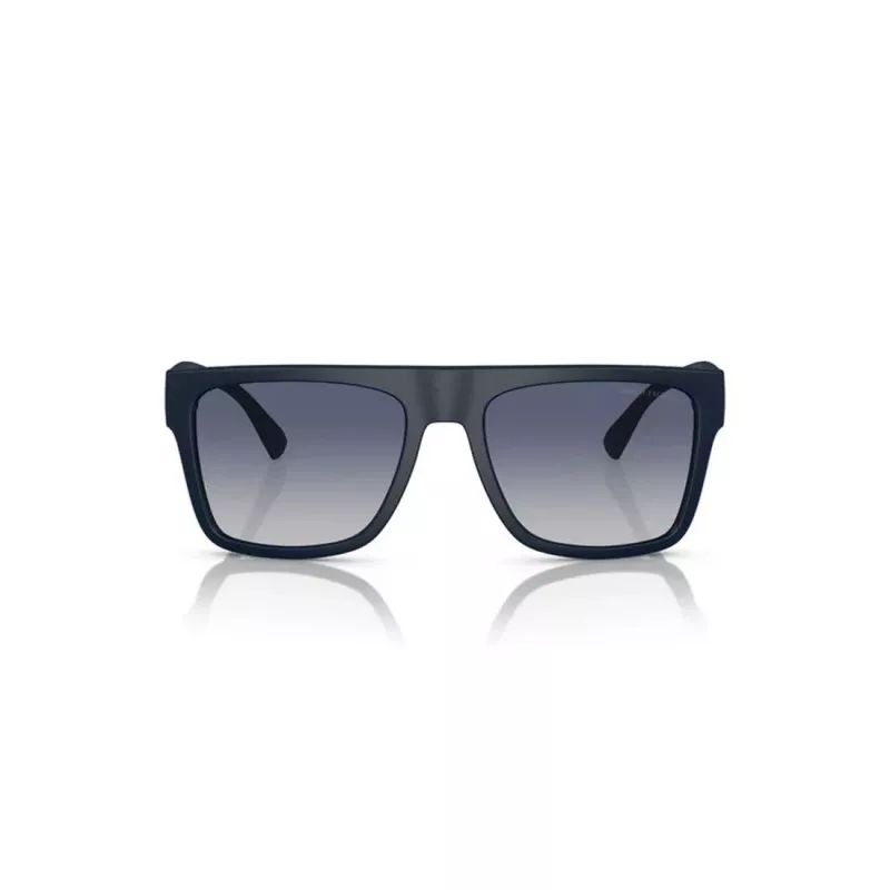 Armani Exchange AX4113S81814L Óculos de sol de homem retangulares preto mate cinzento escuro 55/18/145 mm