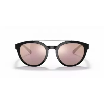 ARMANI EXCHANGE AX4118S81586X Óculos de sol unissexo retangulares preto mate cinzento escuro espelho prateado 54mm