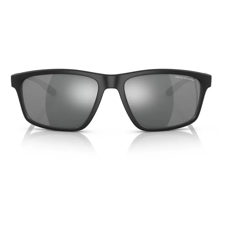 Óculos de sol de homem ARMANI EXCHANGE AX4122S80786G, preto, retangular, lente 59 mm, proteção 100% UV400
