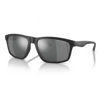 Óculos de sol de homem ARMANI EXCHANGE AX4122S80786G, preto, retangular, lente 59 mm, proteção 100% UV400