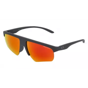 Óculos de sol retangulares de homem ARMANI EXCHANGE AX4123S82946Q preto mate cinzento escuro 62 mm