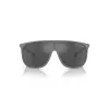 Óculos de sol quadrados de homem Armani Exchange AX4137SU81806 - Armação preta mate, lentes cinzentas escuras