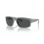 Óculos de sol de homem Armani Exchange AX4142SU81808 preto mate cinzento escuro retangulares