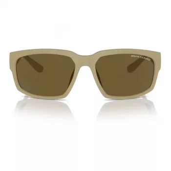 Armani Exchange AX4142SU83487 Óculos de sol de homem Preto mate Cinzento 61 mm
