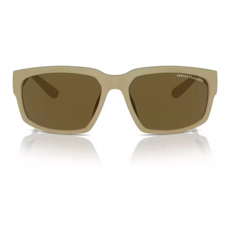Armani Exchange AX4142SU83487 Óculos de sol de homem Preto mate Cinzento 61 mm