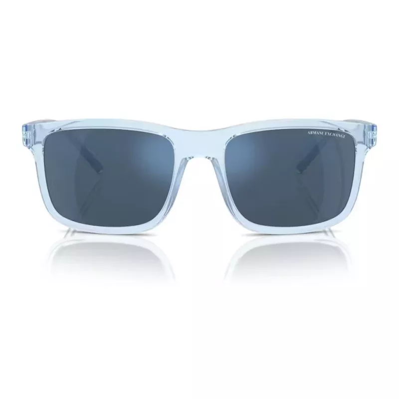 Armani Exchange AX4145S834555 Óculos de sol para homem - Armação retangular em propionato - 57/19/145 mm